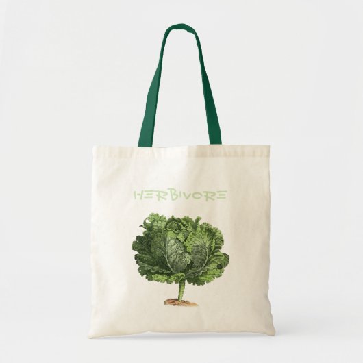 Kale Herbivore Vegan Vegetarier Tragetasche (Vorne)