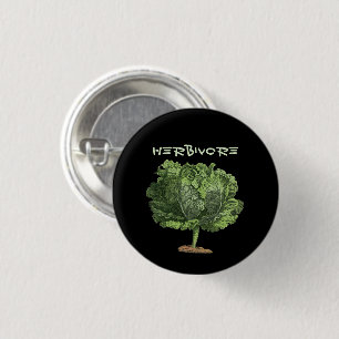 Kale Herbivore Vegan Vegetarisch Button