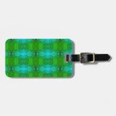 Kale Ikat Greenleaf Gepäckanhänger (Vorderseite horizontal)