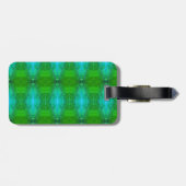 Kale Ikat Greenleaf Gepäckanhänger (Rückseite horizontal)