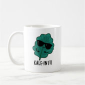 Kale in It Funny Veggie Kale Pun Kaffeetasse (Links)