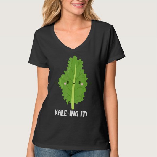 Kale Ing It Kale Spinach T-Shirt (Vorderseite)