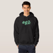 Kale Ja! Funny 70s Script Retro Typography Hoodie (Vorne ganz)