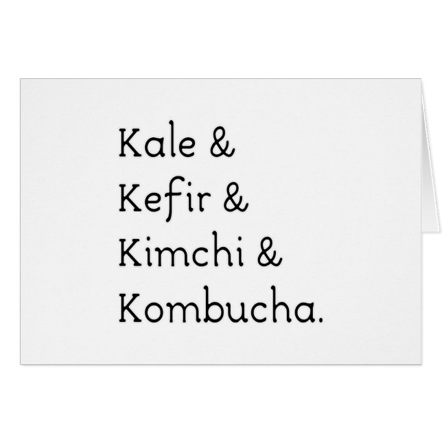 Kale Kefir Kimchi Kombucha (Vorderseite (Horizontal))