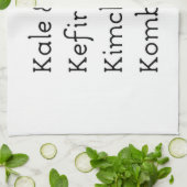 Kale Kefir Kimchi Kombucha Küchentuch (Gefaltet)