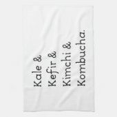 Kale Kefir Kimchi Kombucha Küchentuch (Vertikal)