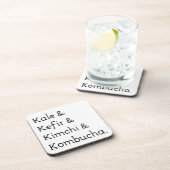 Kale Kefir Kimchi Kombucha Untersetzer (Rechte Seite)