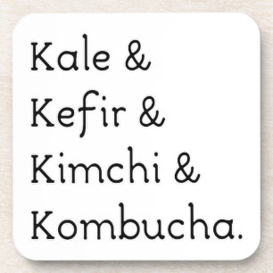 Kale Kefir Kimchi Kombucha Untersetzer