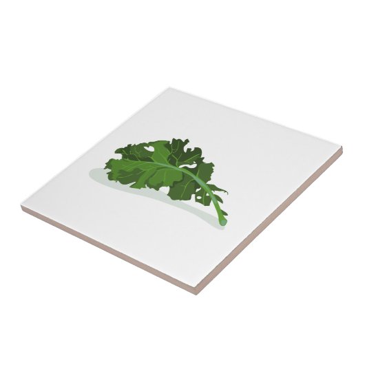 Kale Leaf Fliese (Seite)