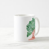 Kale meine Vibe Watercolor Kale Beauty Woman Kaffeetasse (VorderseiteRechts)