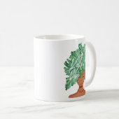 Kale meine Vibe Watercolor Kale Beauty Woman Kaffeetasse (VorderseiteRechts)