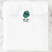 Kale My Vibe Funny Veggie Pun Runder Aufkleber (Tasche)