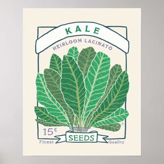 Kale-Samenpackungsplakat Poster (Vorne)