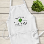 Kale Vegetarian Live Breaat Eat Kale Custom Schürze<br><div class="desc">Liebe du mit Kale zu essen und zu kochen? Dann ist diese Schürze für Sie!! Es enthält ein Logo Stil Typografie-Design mit Text, der "Live Breathe Eat Kale" und eine Abbildung der Pfeile und ein Haufen grüner kale. Fügen Sie unten Ihren eigenen Text hinzu oder löschen Sie ihn. Das ist...</div>