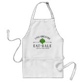 Kale Vegetarian Live Breaat Eat Kale Custom Schürze (Vorne)