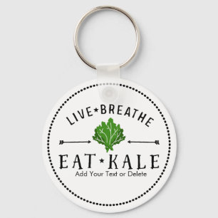 Kale Vegetarian Live Brei Eat Kale Custom Schlüsselanhänger