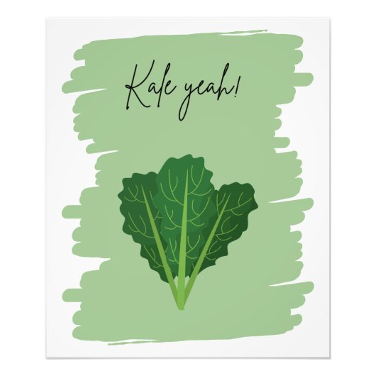 Kale Yeah! - Fun Veggie Design Fotodruck (Vorne)