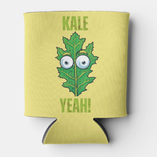 Kale Yeah Funny Veggie Pun Dosenkühler (Vorderseite)