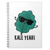 Kale Yeah Funny Veggie Pun Notizblock (Vorderseite)