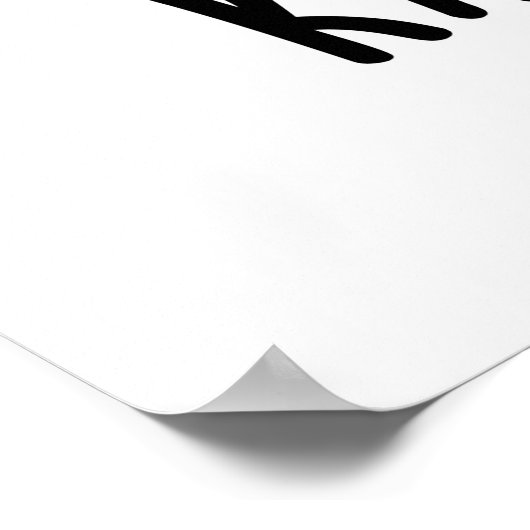 Kale Yeah Funny Veggie Pun Poster (Ecke)