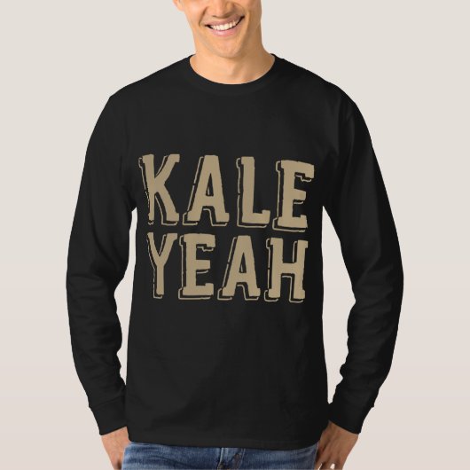 Kale Yeah Niedlich Funny Vegetarian Vegan Weihnach T-Shirt (Vorderseite)