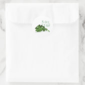 Kale Yeah Runder Aufkleber (Tasche)