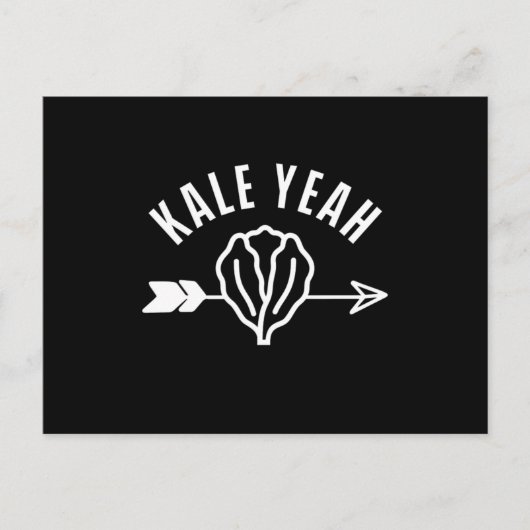 Kale Yeah Veggie Vegan Vegetarian Veganism Geschen Postkarte (Vorderseite)