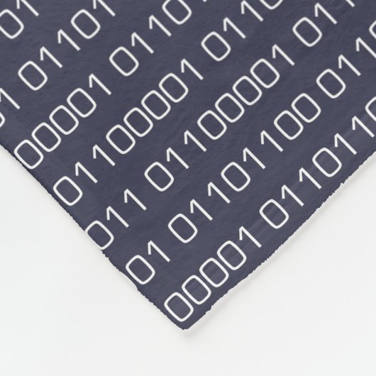 Kaleb im binären Code Fleecedecke (Ecke)