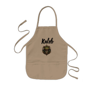 Kaleb Name Mit Steampunk-Frosch, Kinderschürze