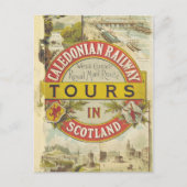 Kaledonische Eisenbahn. Touren in Schottland. Postkarte (Vorderseite)