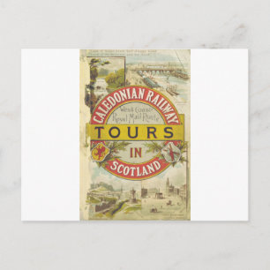 Kaledonische Eisenbahn. Touren in Schottland. Postkarte
