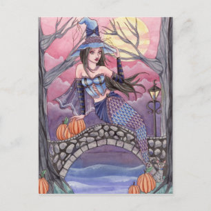 Kalei - Halloween Meerjungfrau Postkarte