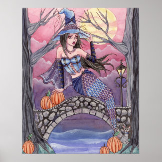 Kalei - Halloween-Meerjungposter Poster