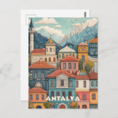 Kaleici Gebiet Antalya Turkiye Reisen Postkarte (Vorne/Hinten)