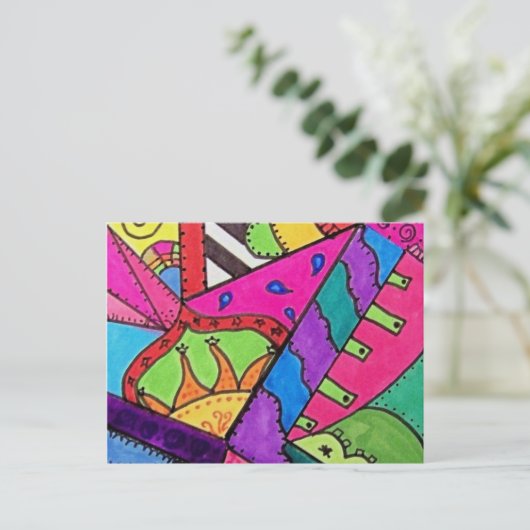 Kaleideskop Postkarte (Stehend Vorderseite)