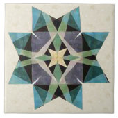 Kaleideskopischer persischer Star Fliese (Vorderseite)