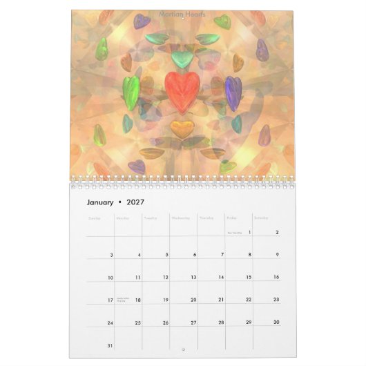 Kaleido3D Kalender (Jan 2027)