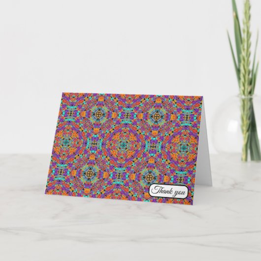 Kaleido Dream Dankeskarte (Vorderseite)