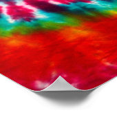 Kaleido-dye, abstract, psychedelic, tie dye poster (Ecke)