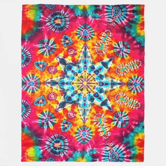 Kaleido-dye Fleecedecke (Vorderseite)