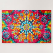 "Kaleido-Dye", fractal, abstract, psychedelic Puzzle (Horizontal)