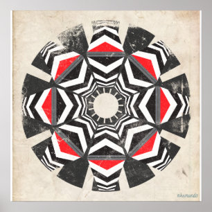 Kaleido mischen Vintages wieder Poster