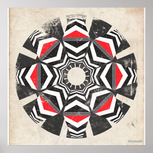 Kaleido Remix Vintag Poster (Vorne)