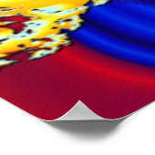 KaleidoBerries Psychedelisches Fraktal aus geschmo Poster (Ecke)