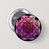 KALEIDOCAT: Luccaface (Schwarzes) Abzeichen Button (Vorne & Hinten)