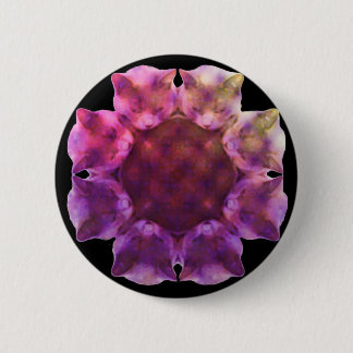 KALEIDOCAT: Luccaface (Schwarzes) Abzeichen Button