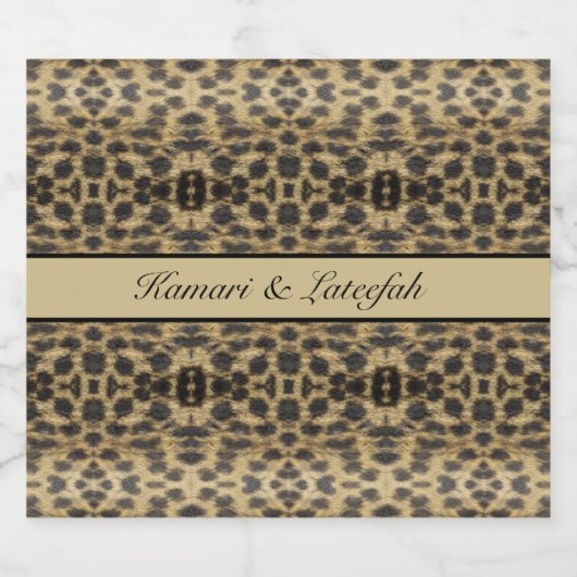 KaleidoCheetah, Brauch Bierflaschenetikett (Einzelnes Label)