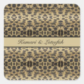 KaleidoCheetah, Brauch Quadratischer Aufkleber (Vorderseite)