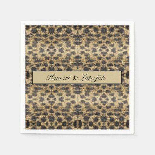 KaleidoCheetah, Brauch Serviette (Vorderseite)