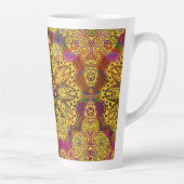 Kaleidocopic Golden Mandala Milchtasse (Rechts)